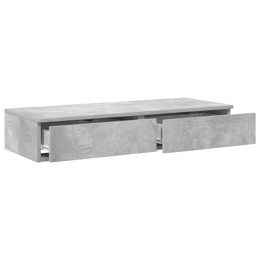 Ladice za krevet s ladicama Betonski sivi 100 x 36,5 x 16,5 cm
