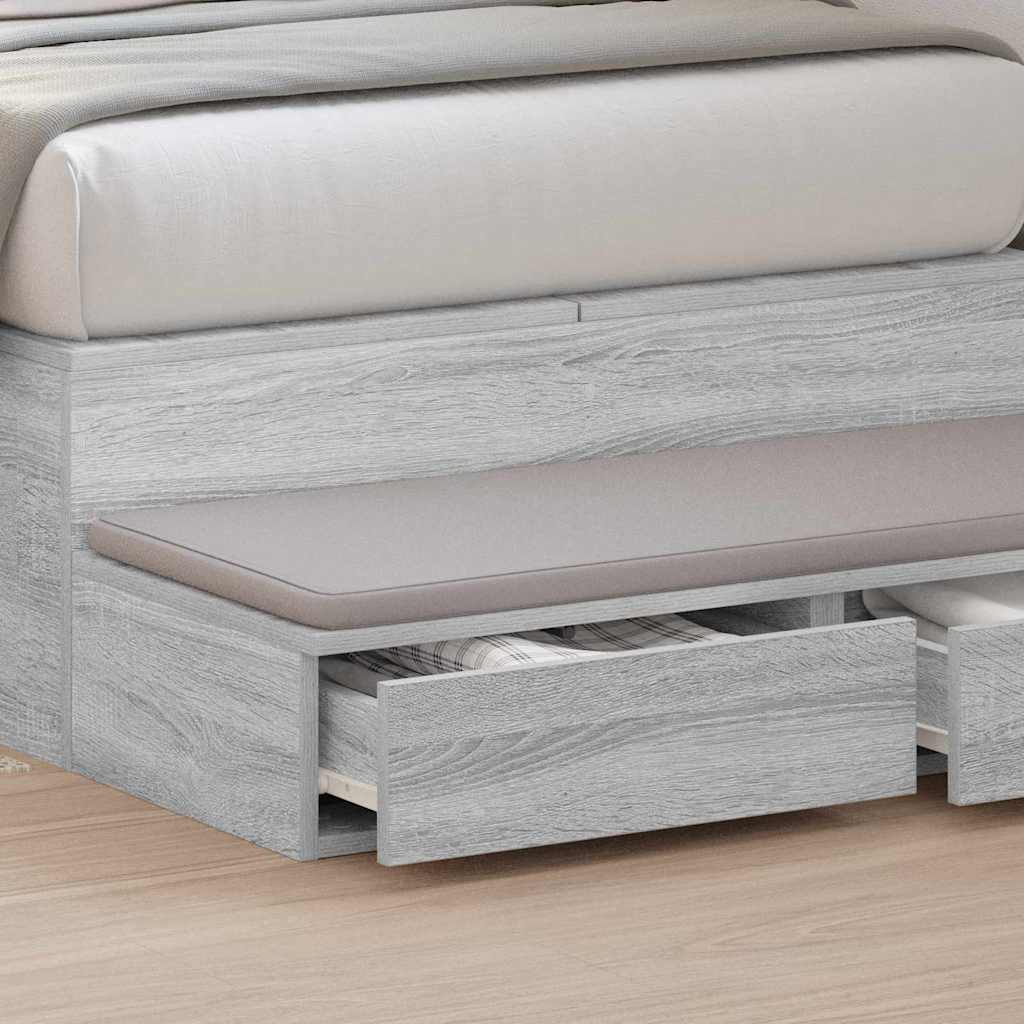 Ladice za krevet s ladicama Siva Sonoma 100 x 36,5 x 16,5 cm