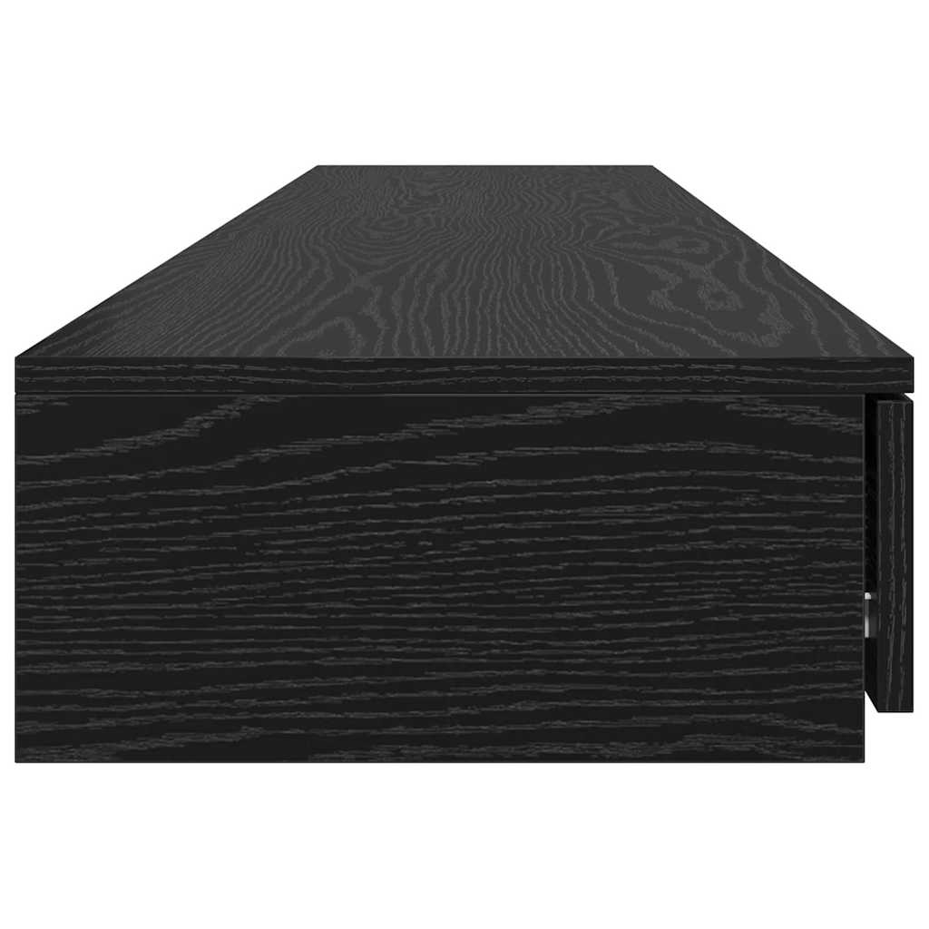 Ladice za krevet s ladicama Crni hrast 200 x 36,5 x 16,5 cm