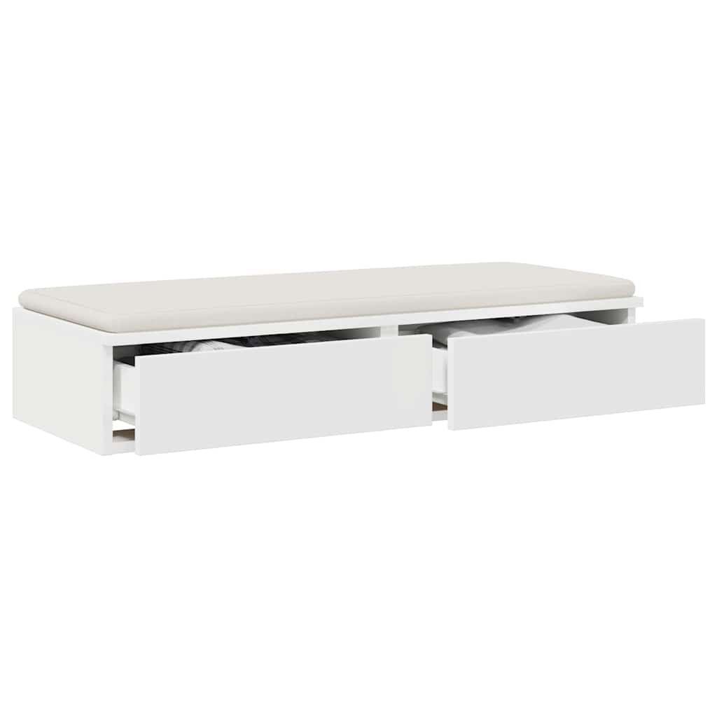 Ladice za krevet Bijelo 80 x 36,5 x 16,5 cm Konstruirano drvo