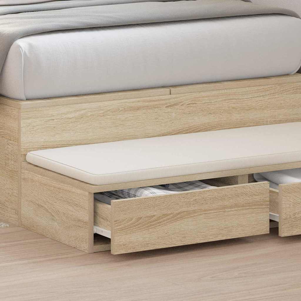 Ladice za krevet s ladicama Sonoma hrast 80 x 36,5 x 16,5 cm