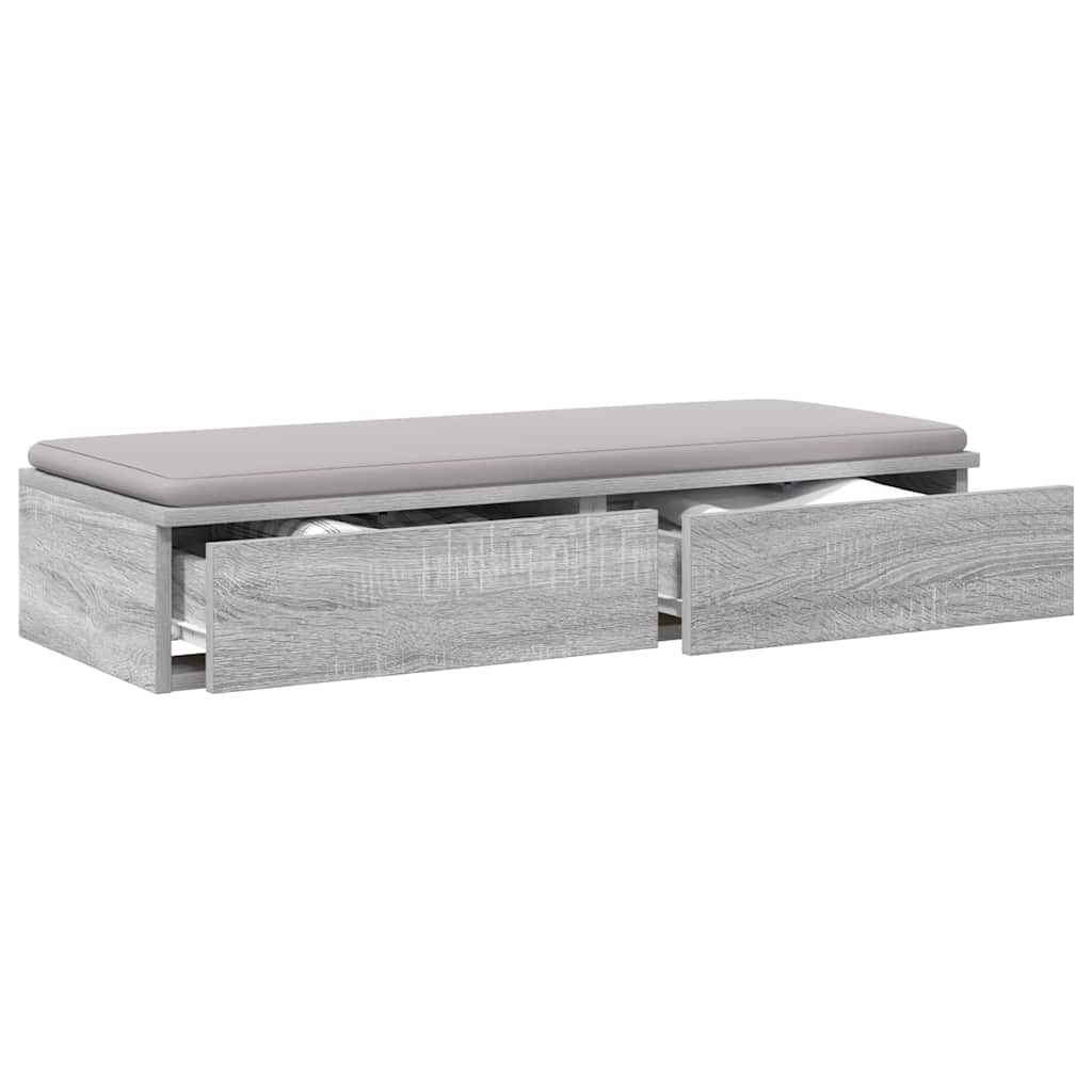 Ladice za krevet s ladicama Siva Sonoma 80 x 36,5 x 16,5 cm