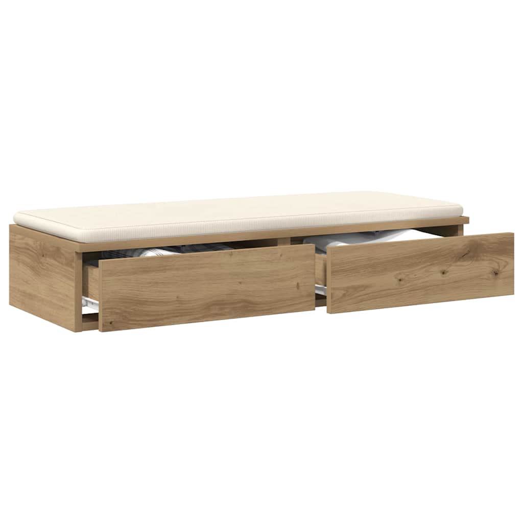 Ladice za krevet Umjetnički hrast 80 x 36,5 x 16,5 cm