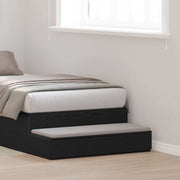 Ladice za krevet s ladicama Crni hrast 90 x 36,5 x 16,5 cm