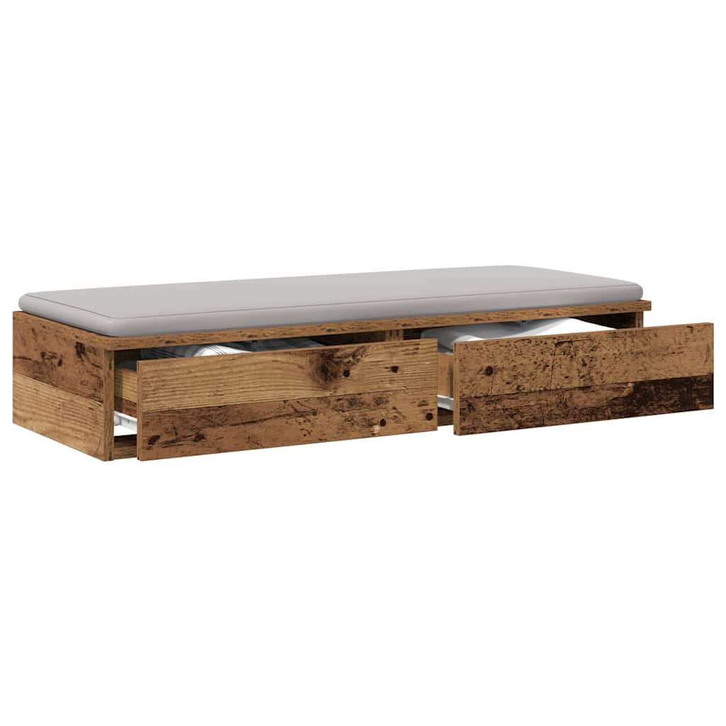 Ladice za krevet s ladicama Staro drvo 90 x 36,5 x 16,5 cm