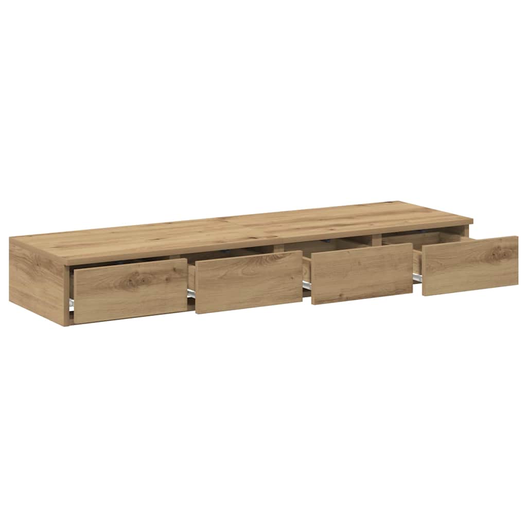 Ladice za krevet Umjetnički hrast 120 x 36,5 x 16,5 cm