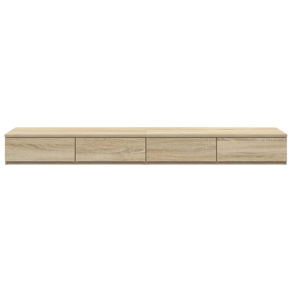Ladice za krevet s ladicama Sonoma hrast 140 x 36,5 x 16,5 cm