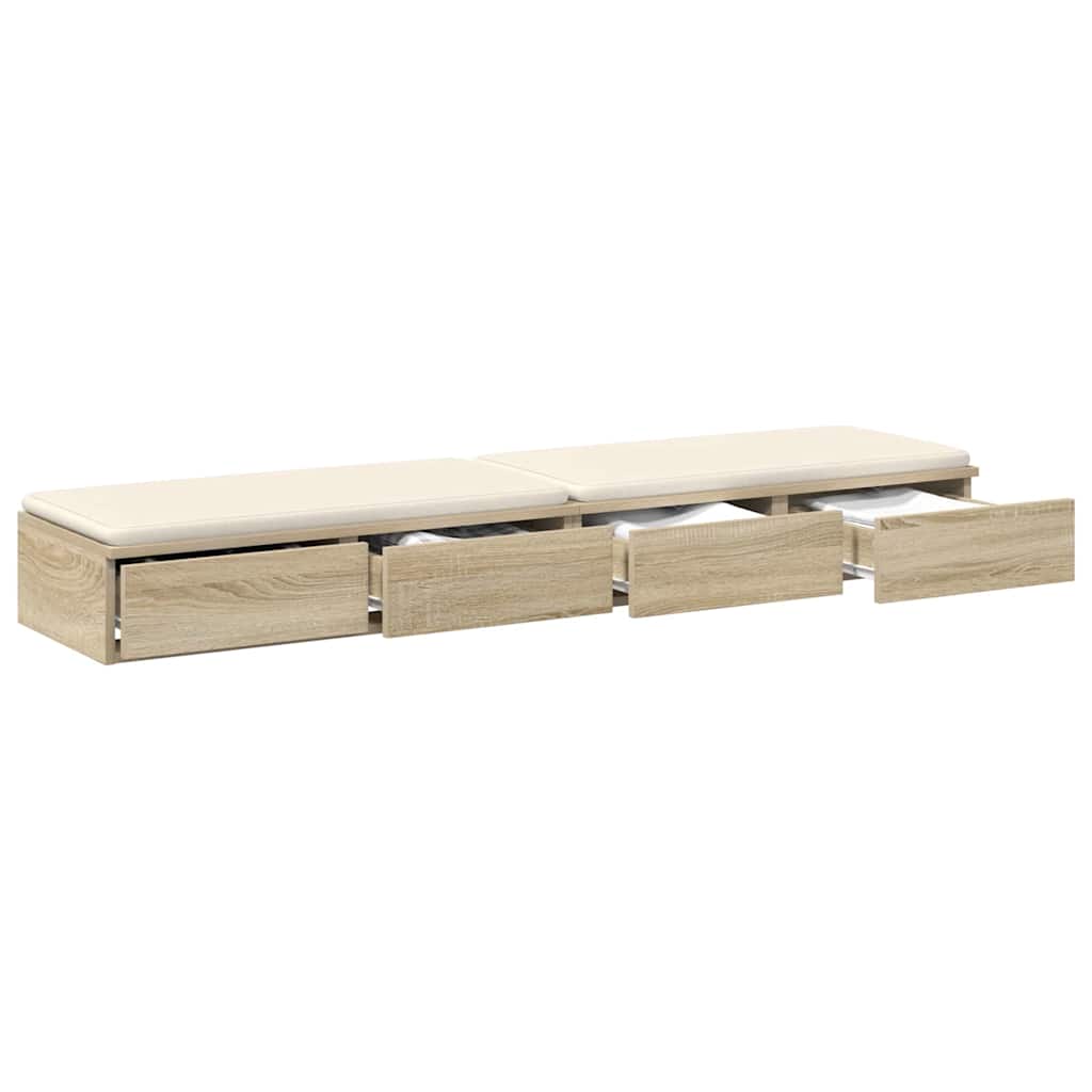 Ladice za krevet s ladicama Sonoma hrast 140 x 36,5 x 16,5 cm