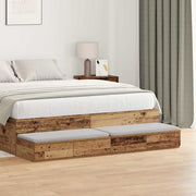 Ladice za krevet s ladicama Staro drvo 150 x 36,5 x 16,5 cm