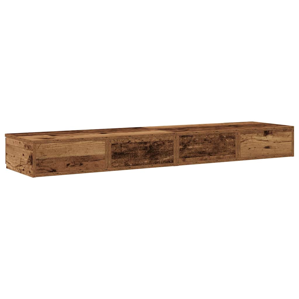 Ladice za krevet s ladicama Staro drvo 150 x 36,5 x 16,5 cm