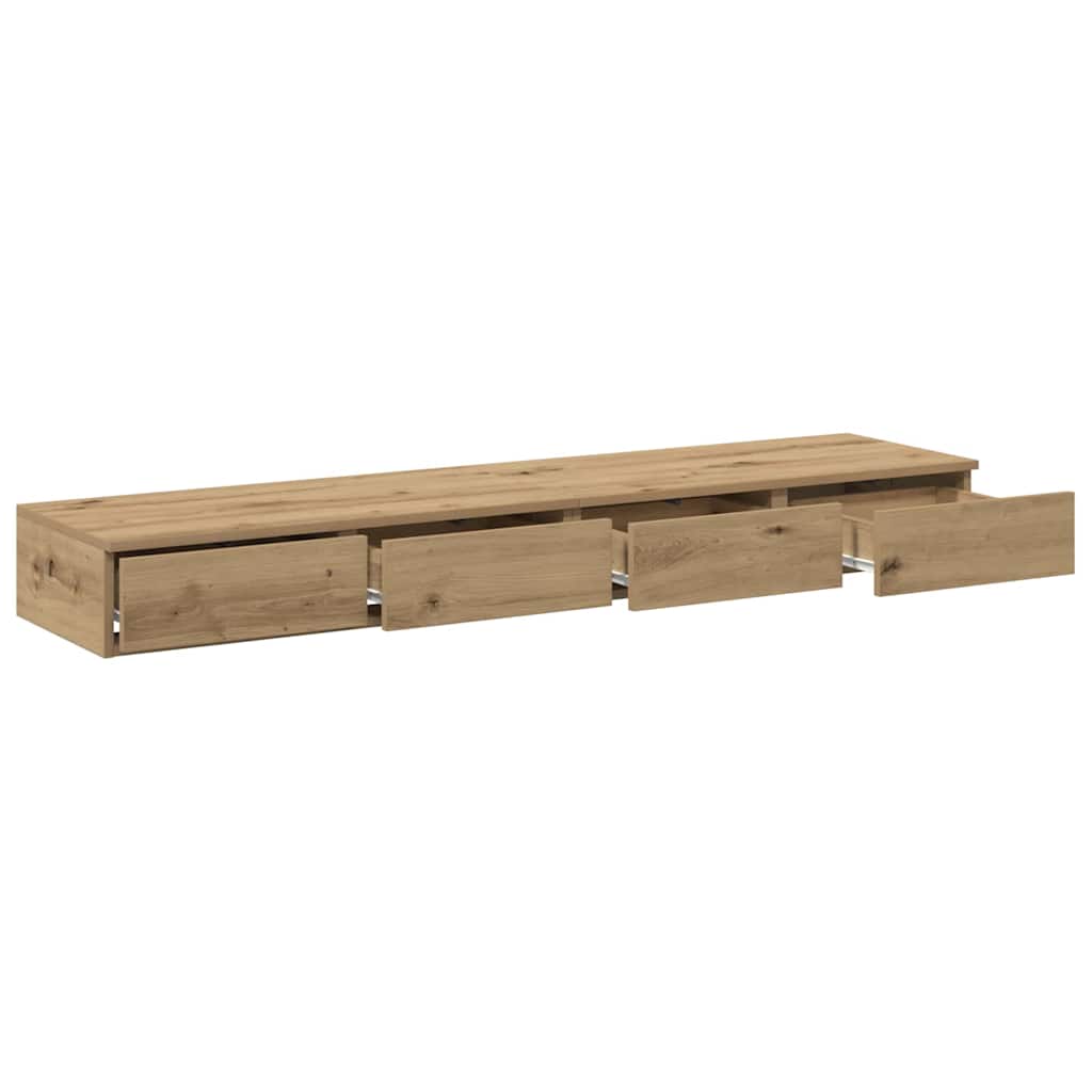 Ladice za krevet Umjetnički hrast 150 x 36,5 x 16,5 cm