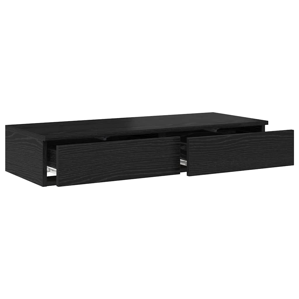 Ladice za krevet s ladicama Crni hrast 75 x 36,5 x 16,5 cm