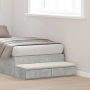 Ladice za krevet s ladicama Betonski sivi 75 x 36,5 x 16,5 cm