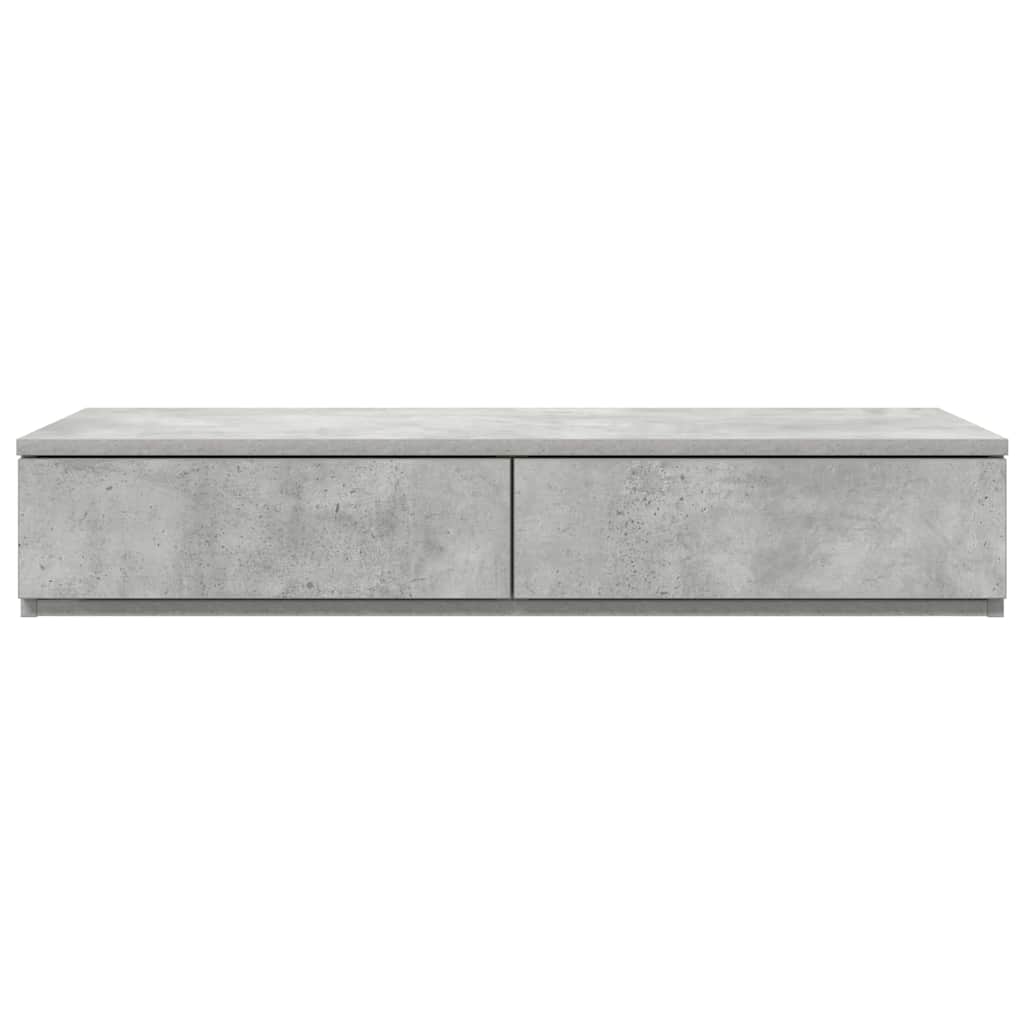 Ladice za krevet s ladicama Betonski sivi 75 x 36,5 x 16,5 cm