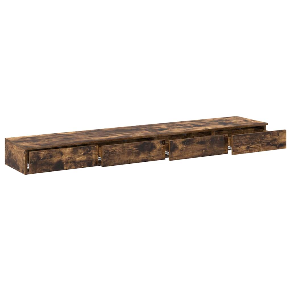Ladice za krevet s ladicama Dimljeni hrast 180 x 36,5 x 16,5 cm