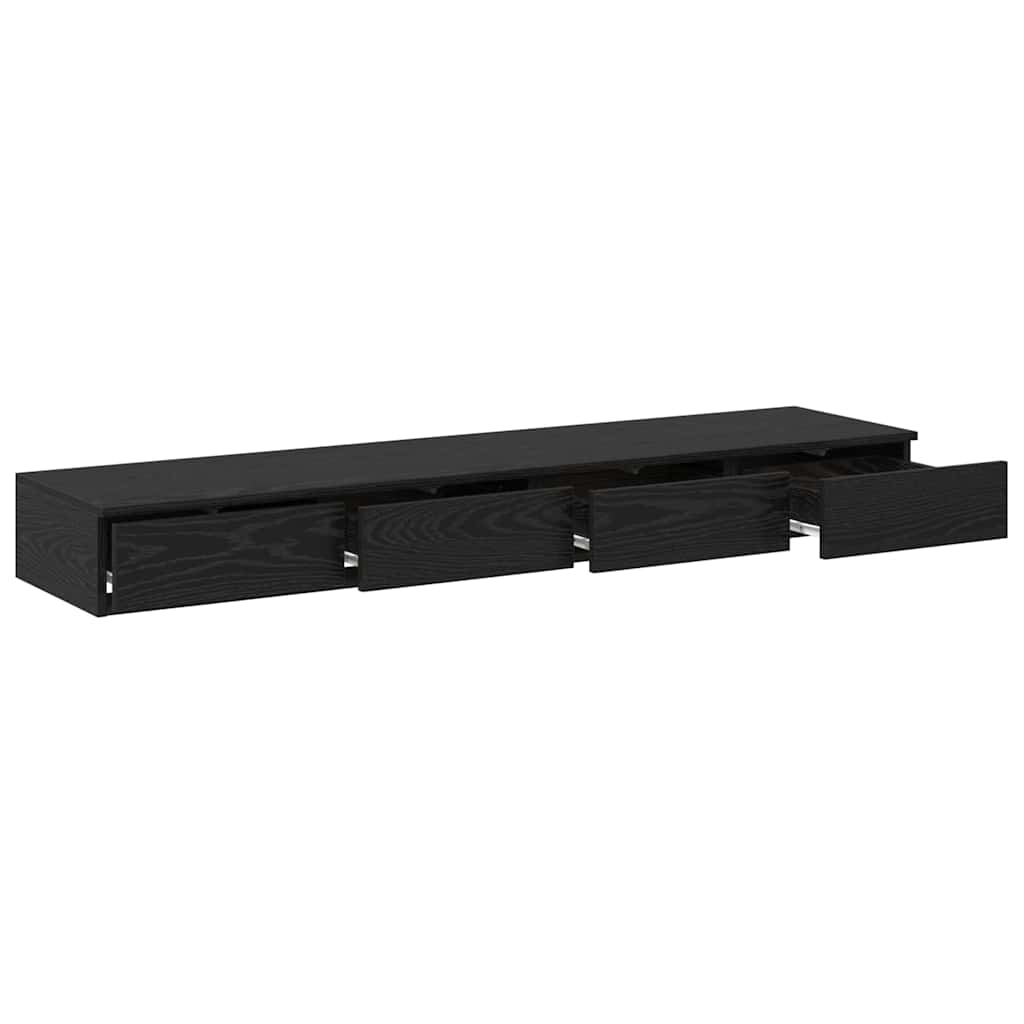 Ladice za krevet s ladicama Crni hrast 135 x 36,5 x 16,5 cm