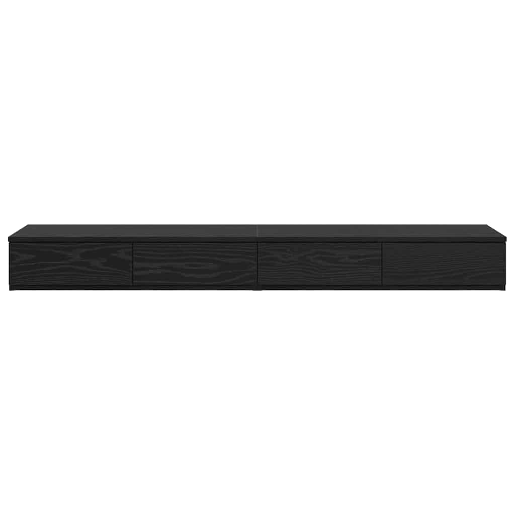 Ladice za krevet s ladicama Crni hrast 135 x 36,5 x 16,5 cm
