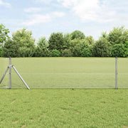 Zavarena žičana ograda 5000 x 80 cm Srebrno