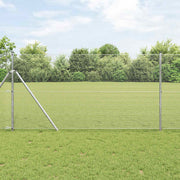 Zavarena žičana ograda 5000 x 140 cm Srebrno
