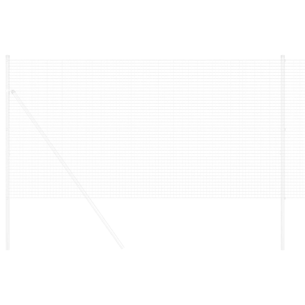Zavarena žičana ograda 5000 x 140 cm Srebrno