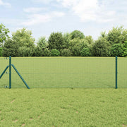 Zavarena žičana ograda 2500 x 80 cm Zelena