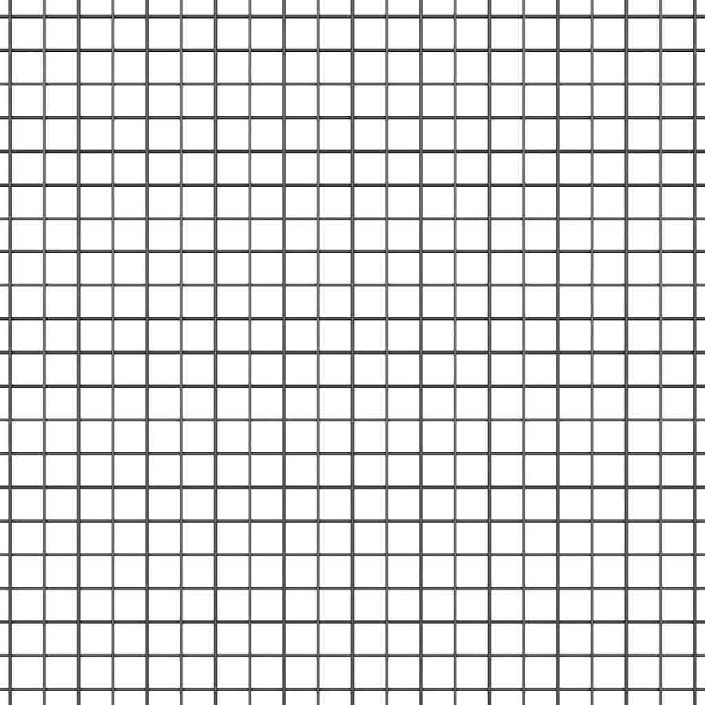 Zavarena žičana ograda 5000 x 40 cm Siva