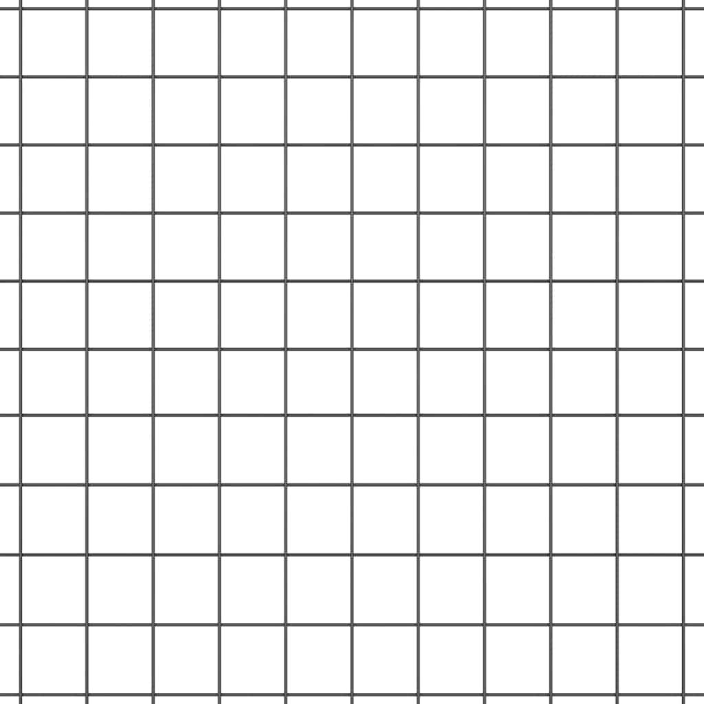 Zavarena žičana ograda 10000 x 80 cm Siva