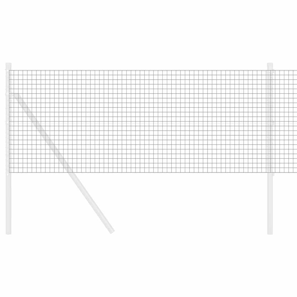 Zavarena žičana ograda 10000 x 80 cm Siva
