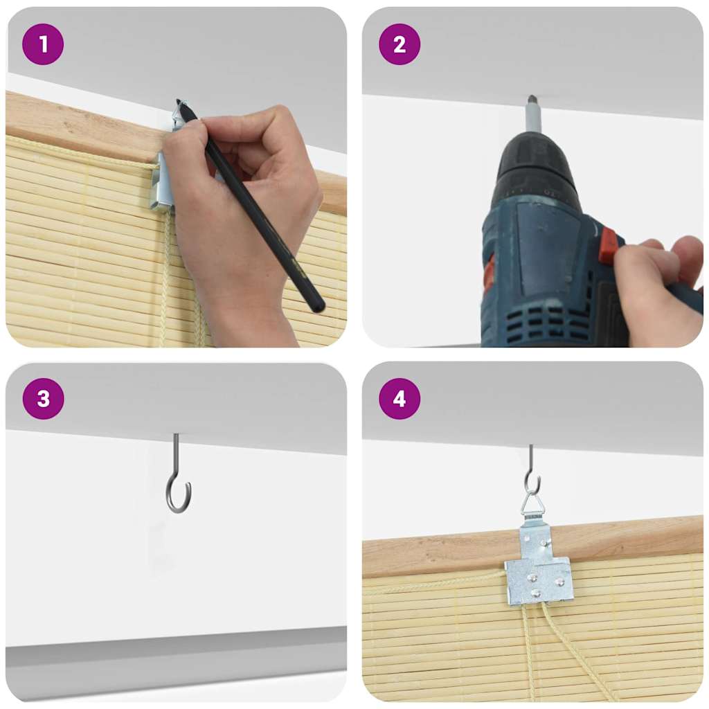 Bambus rolete Priroda 80 x 160 cm Bambus