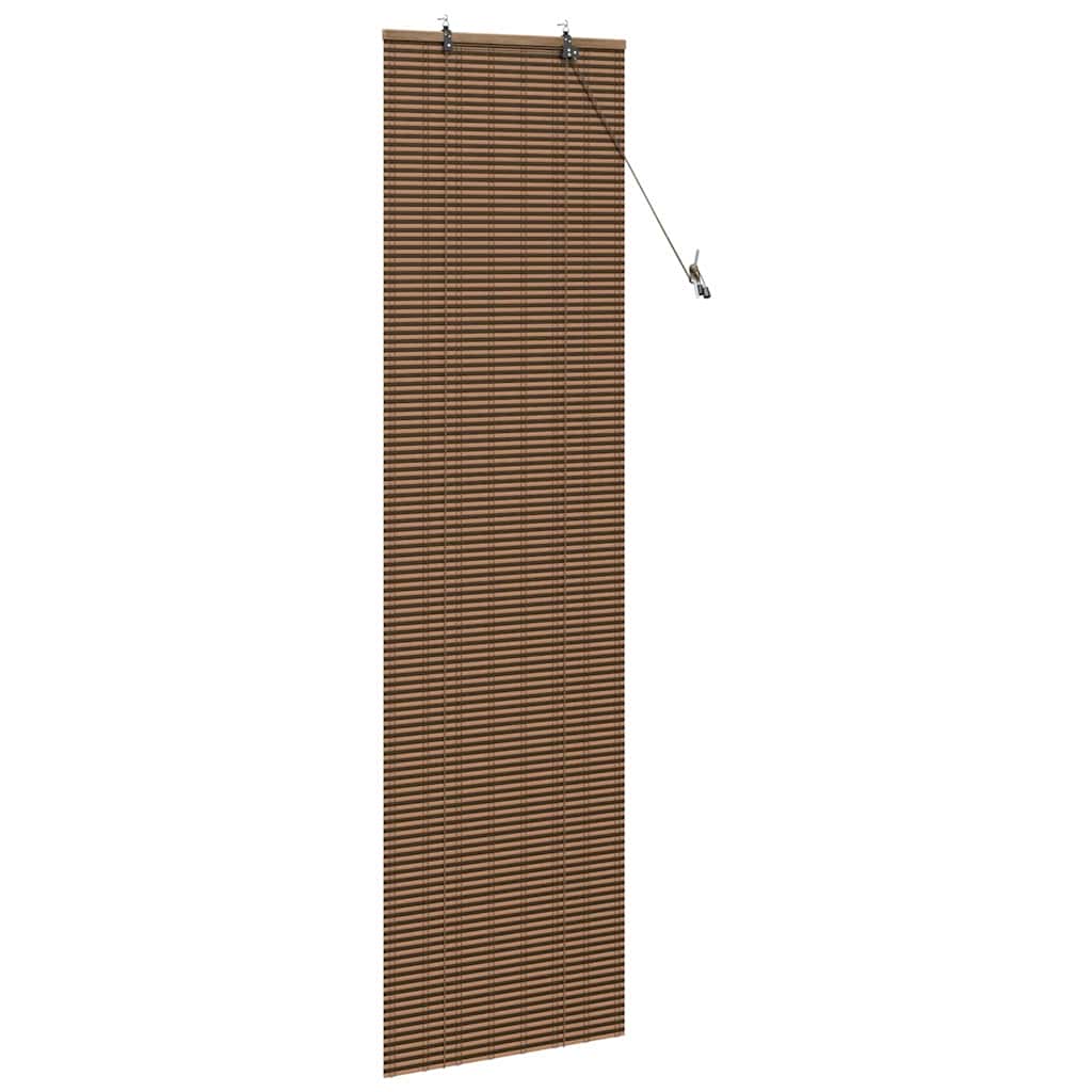 Rolo zavjesa sa zavjesama Smeđa 60 x 220 cm bambus