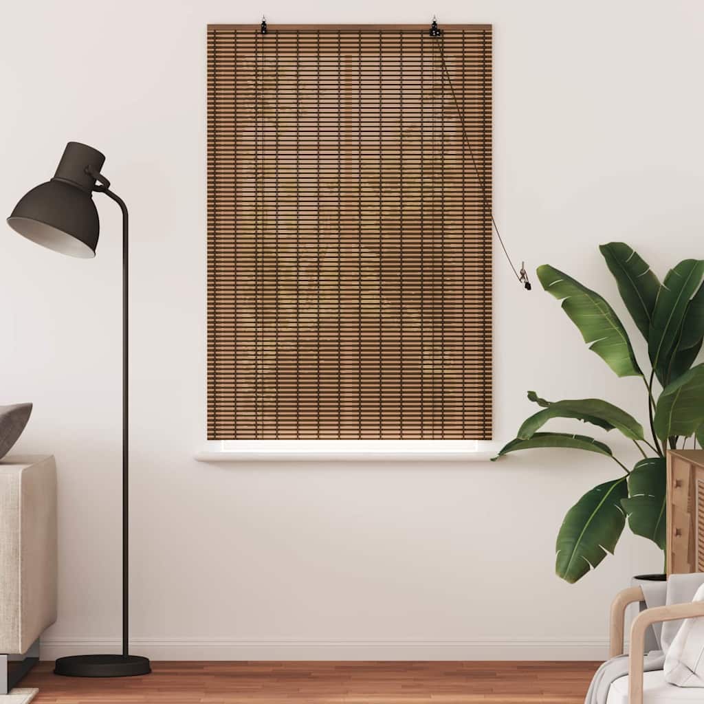 Rolo zavjesa Smeđa 120 x 160 cm Bambus