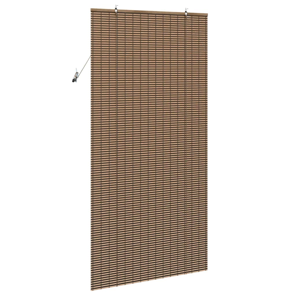 Rolo zavjesa sa zavjesama Smeđa 120 x 220 cm bambus