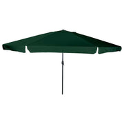 Vrtni suncobran Zelena 394 x 394 x 248 cm Poliester i čelik