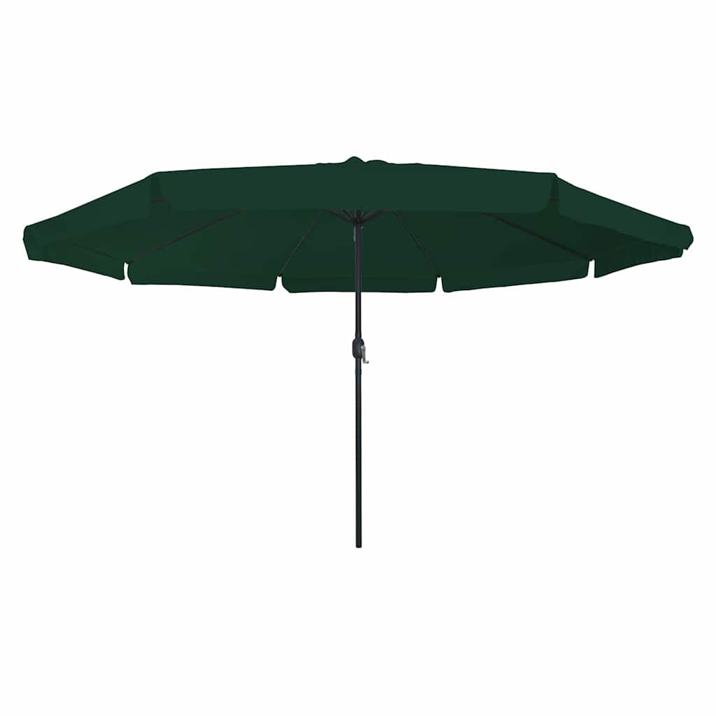 Vrtni suncobran Zelena 394 x 394 x 248 cm Poliester i čelik