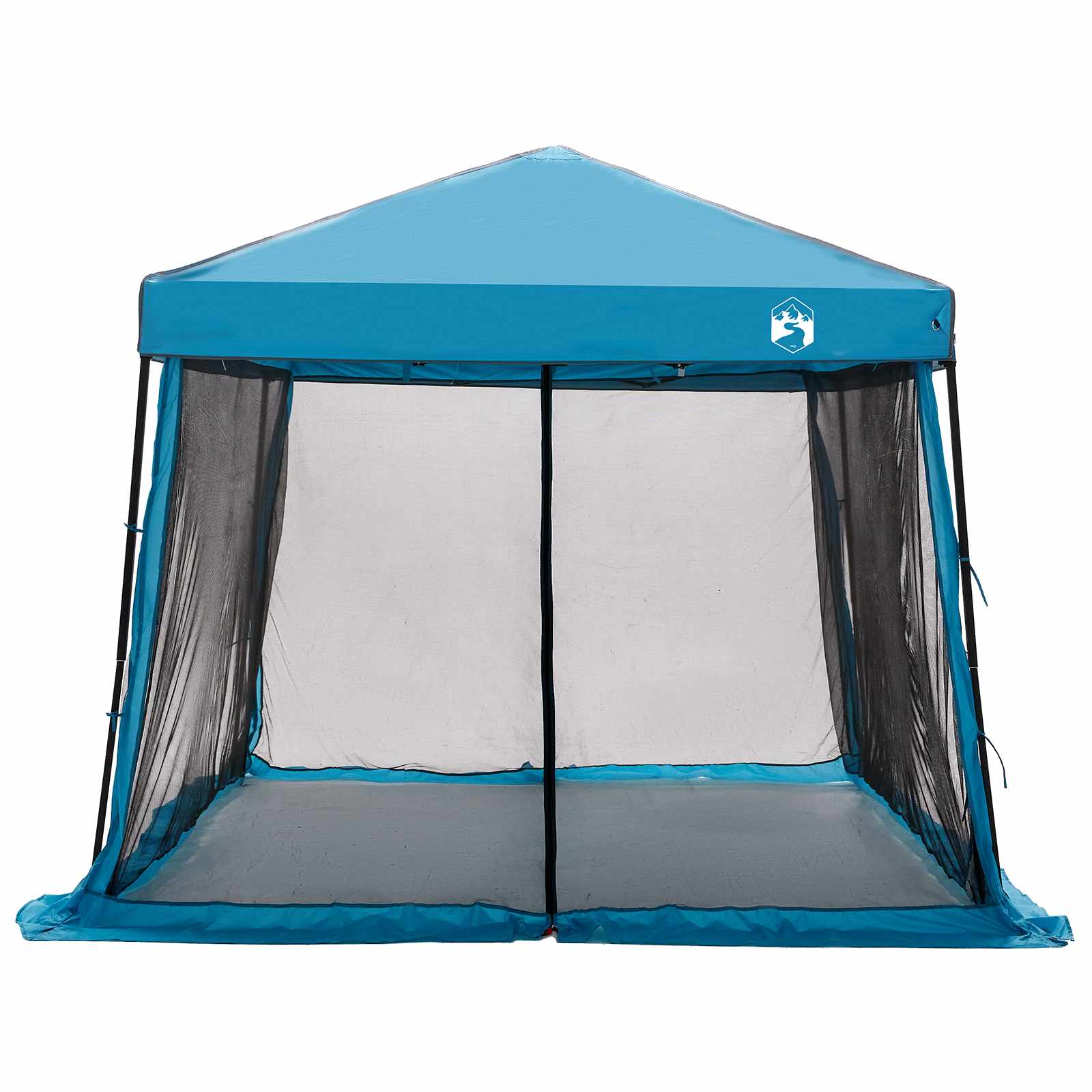 Set Kamp Šatora s krovom s pohranom 2 pcs Plava Tafta i Tkanina