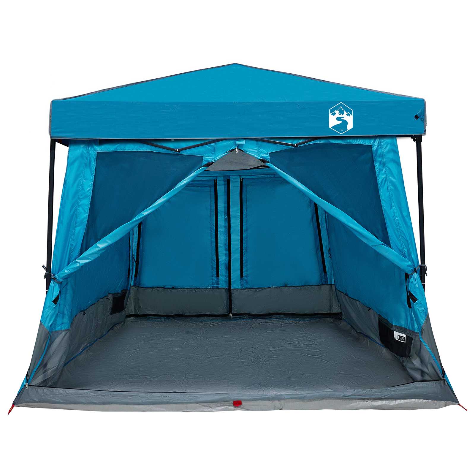 Set Kamp Šatora s krovom s pohranom 2 pcs Plava Tafta i Tkanina