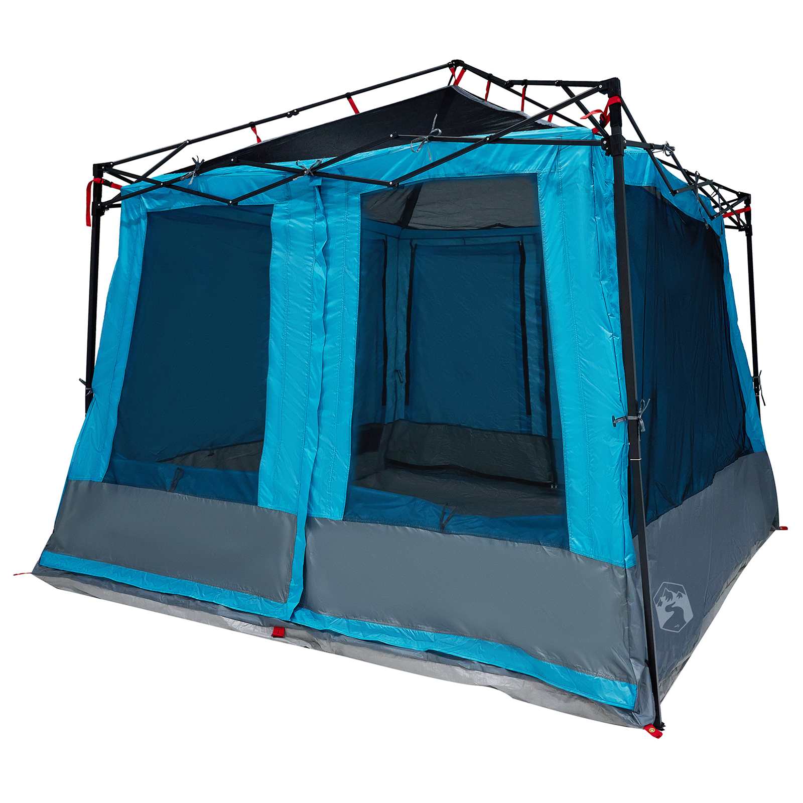 Set Kamp Šatora s krovom s pohranom 2 pcs Plava Tafta i Tkanina