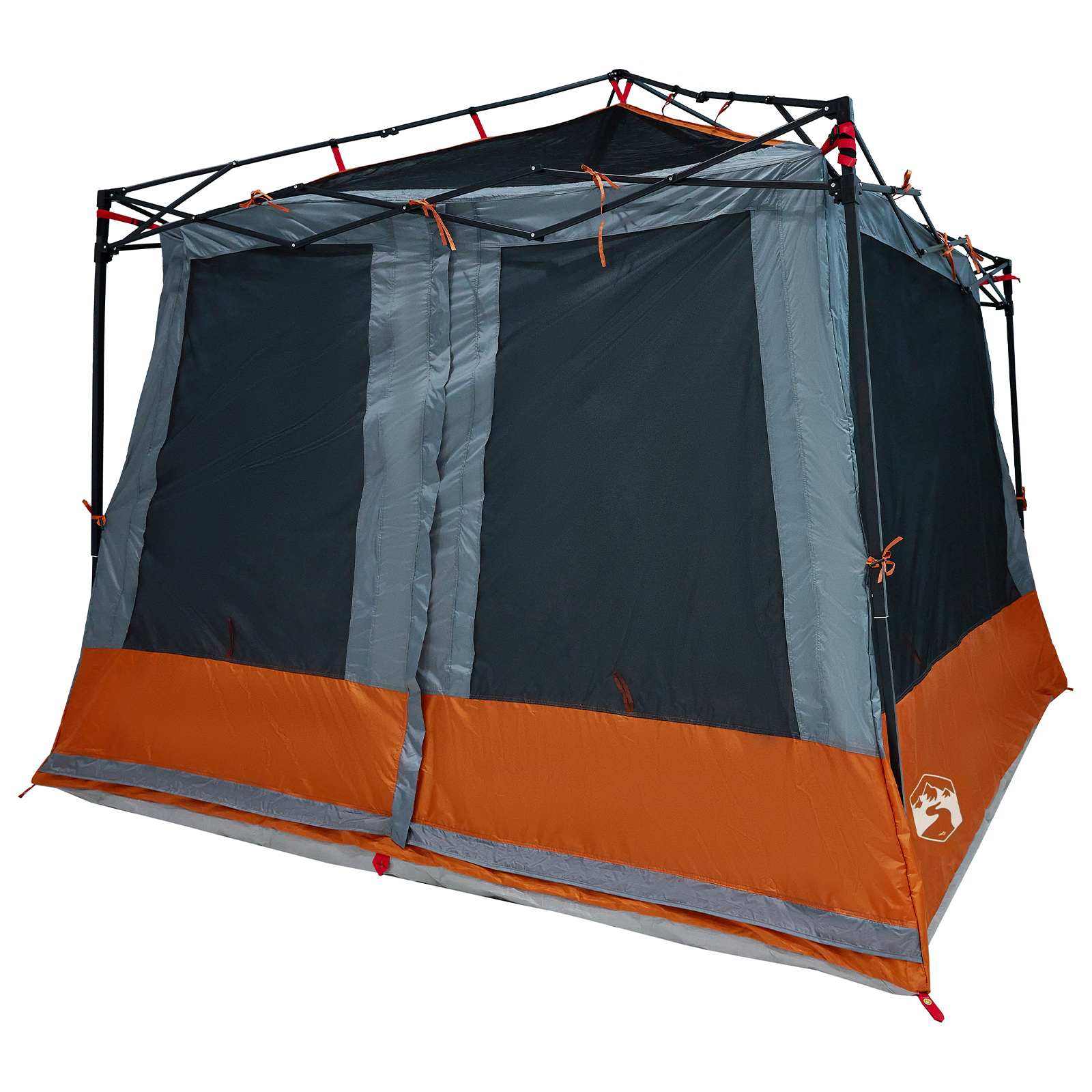 Set Kamp Šatora 2 pcs Siva i narančasta Tafta i Tkanina