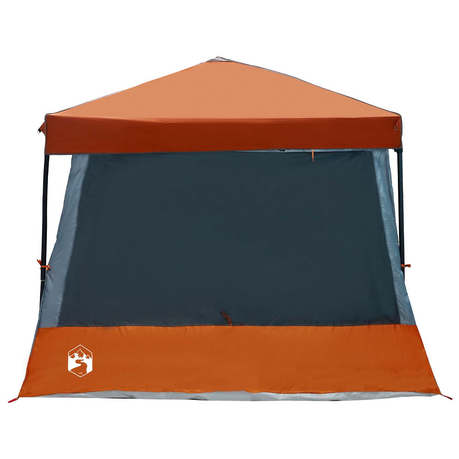 Set Kamp Šatora 2 pcs Siva i narančasta Tafta i Tkanina