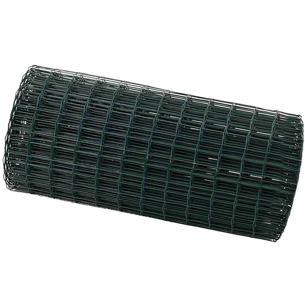 Euro ograda Zelena 0,8 x 10 m Željezo prekriveno PVC-om