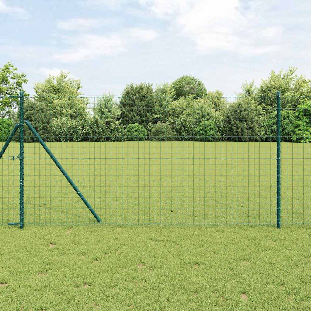 Euro ograda Zelena 1 x 10 m Željezo prekriveno PVC-om