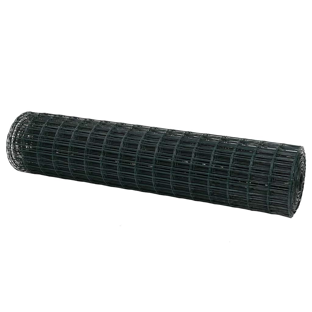 Euro ograda 1,2 x 10 m Željezo prekriveno PVC-om Zelena