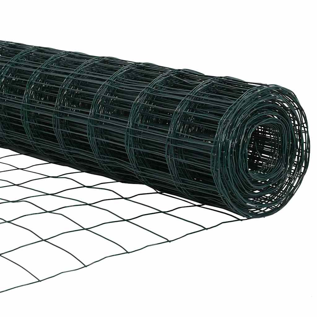 Euro ograda Zelena 0,4 x 10 m Željezo prekriveno PVC-om