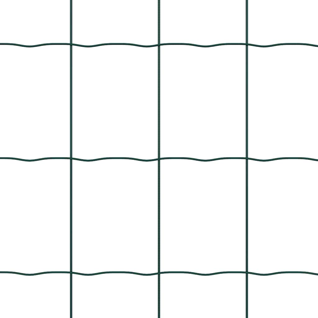 Euro ograda 0,6 x 10 m Željezo prekriveno PVC-om Zelena