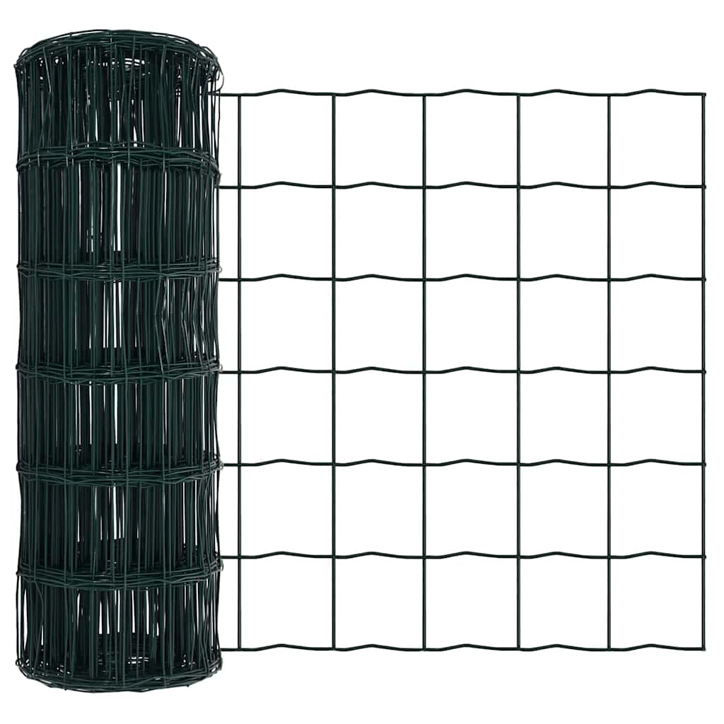 Euro ograda Zelena 0,4 x 10 m Željezo prekriveno PVC-om
