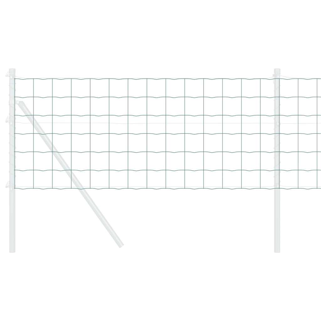 Euro ograda Zelena 0,6 x 10 m Željezo prekriveno PVC-om
