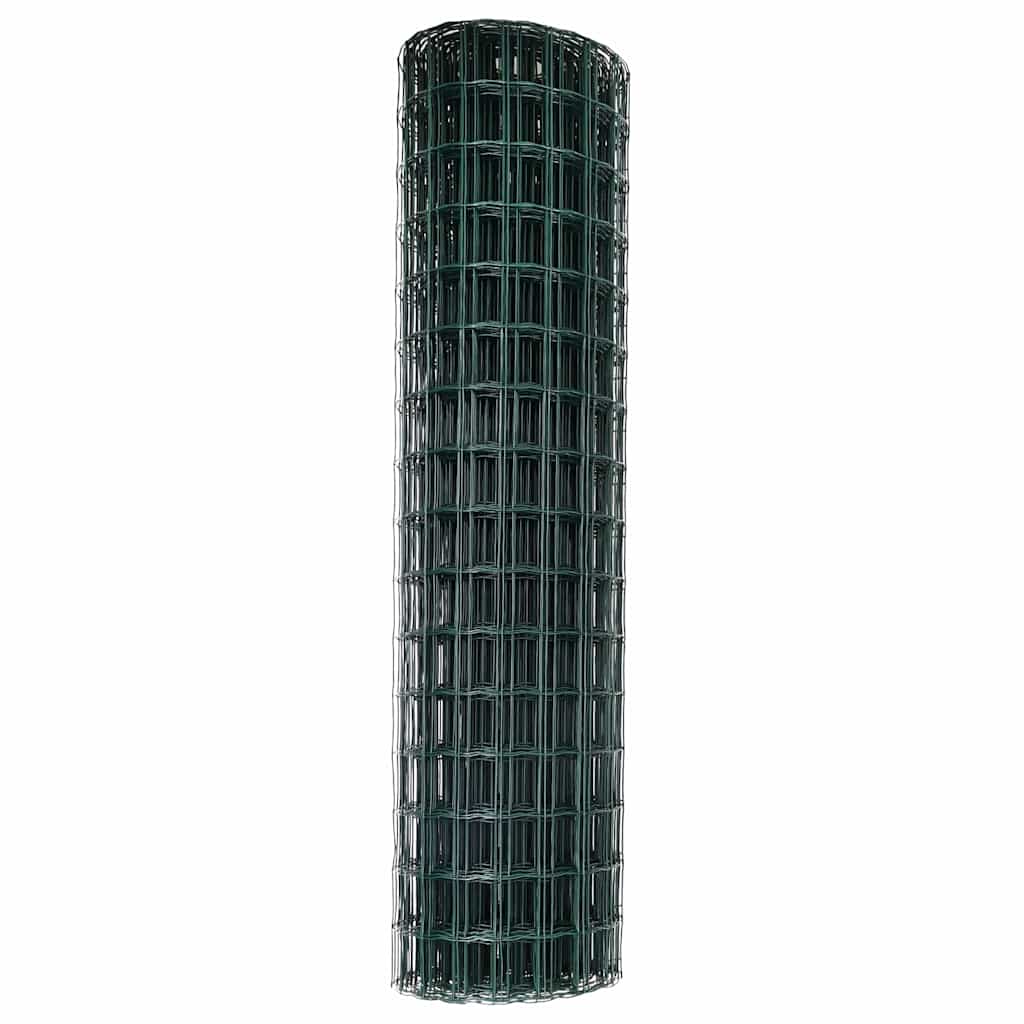 Euro ograda Zelena 1 x 25m Željezo prekriveno PVC-om