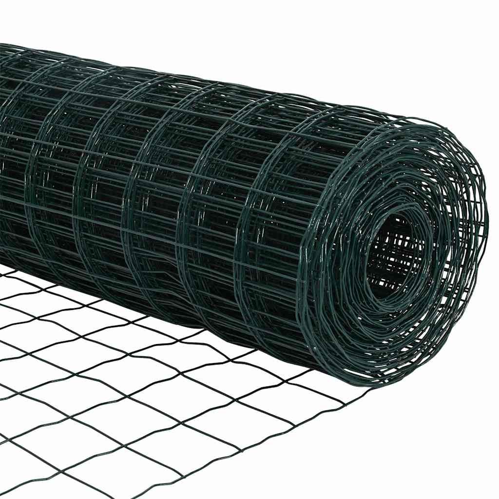 Euro ograda Zelena 0,6 x 10 m Željezo prekriveno PVC-om