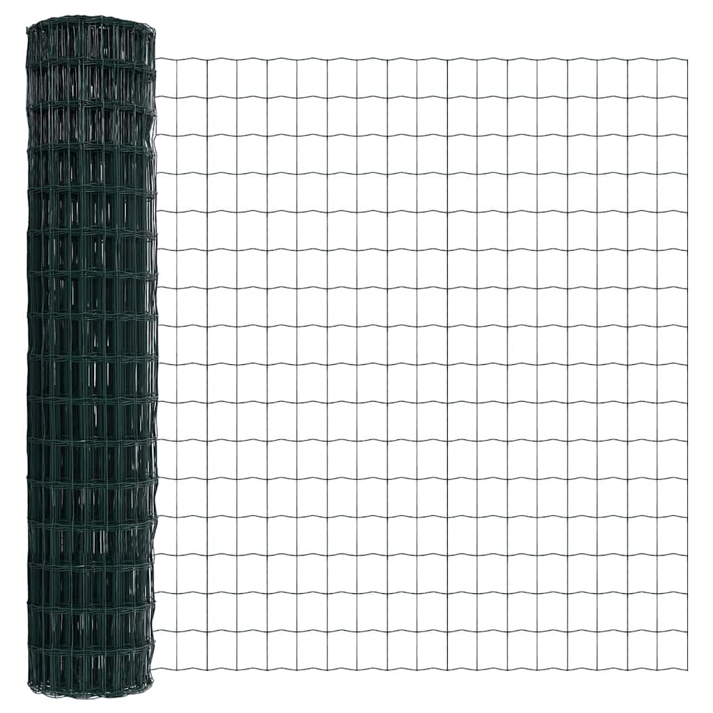 Euro ograda Zelena 1,6 x 10 m Željezo prekriveno PVC-om