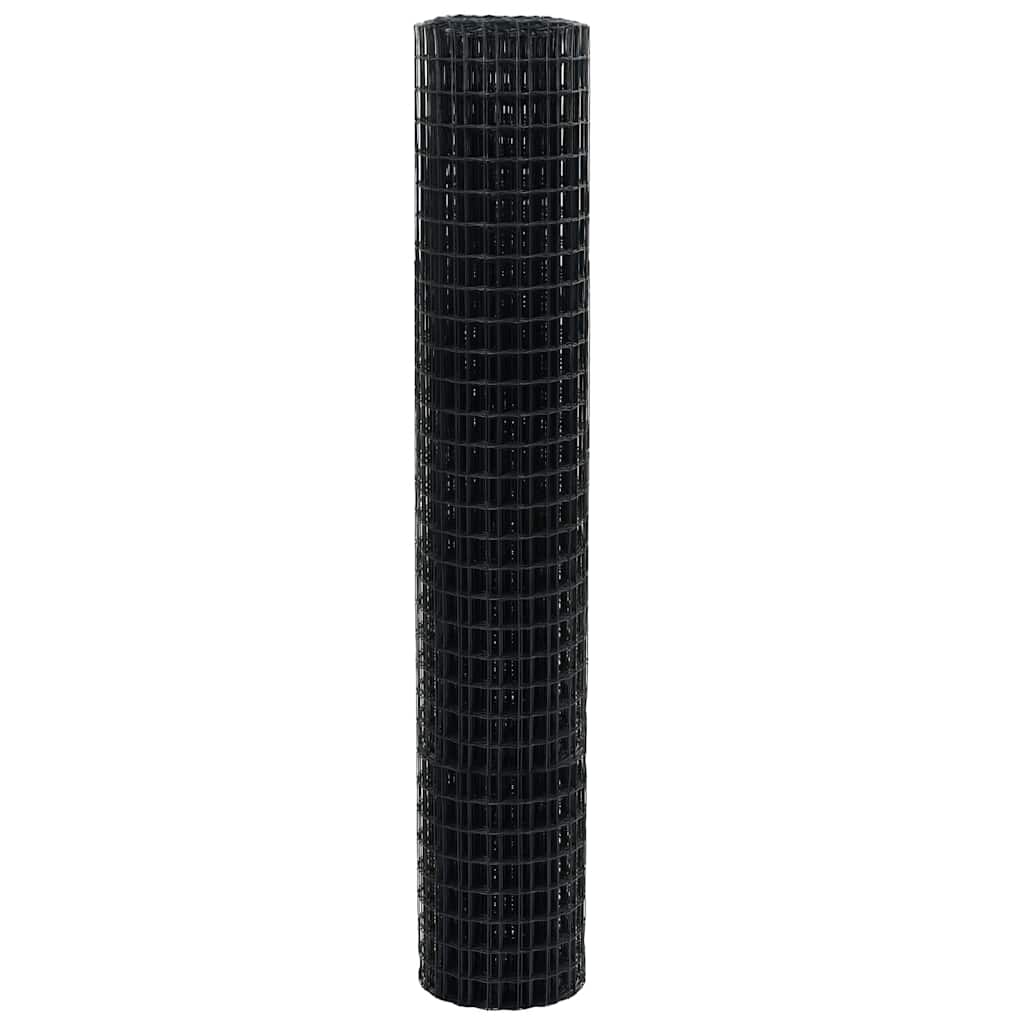 Euro ograda Siva 1,5 x 10 m Željezo prekriveno PVC-om